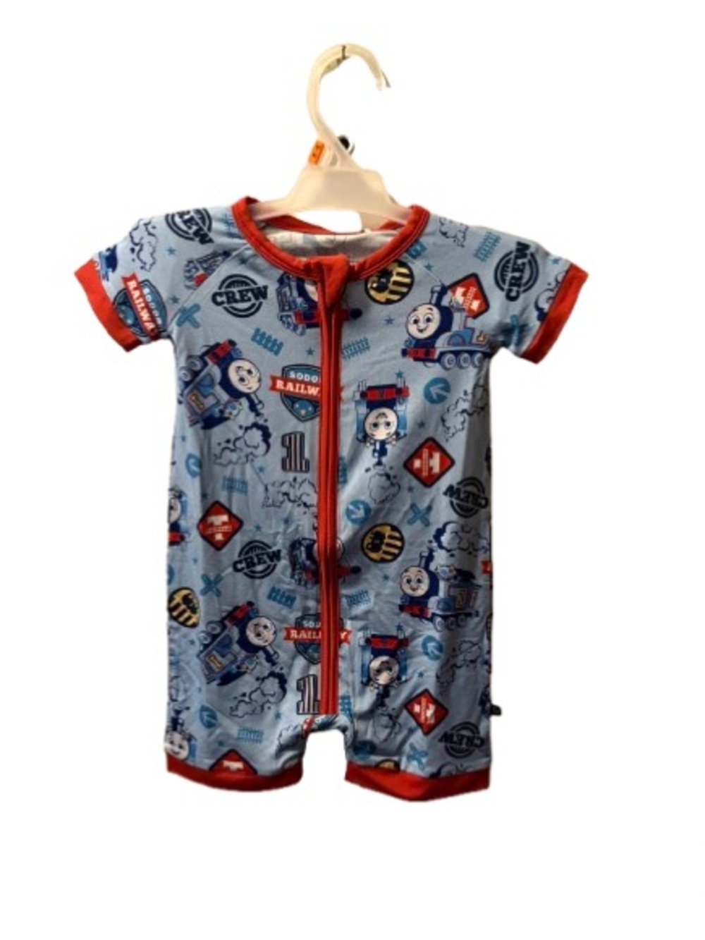 Thomas & Friends x The Sleepy Sloth Bamboo Short‑Sleeve Romper – 12–18M